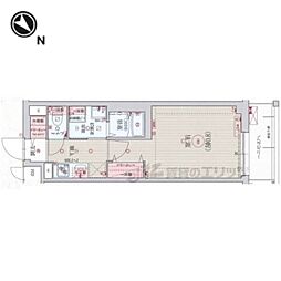 叡山電鉄叡山本線 修学院駅 徒歩6分の賃貸マンション 3階1Kの間取り