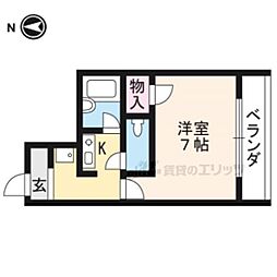 ルミエール泉 1Kの間取図画像