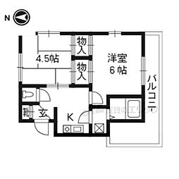 ウエストヴィレッジ 2Kの間取図画像