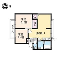 間取図画像 2LDK