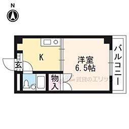 シャンブル望月 1Kの間取図画像