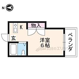 ニューハウス上田 1Kの間取図画像