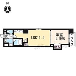イール御池 1LDKの間取図画像