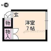 コーポ満田 4 ｜ 京都府京都市北区紫野西野町（賃貸アパート1R・2階・11.85㎡） その2