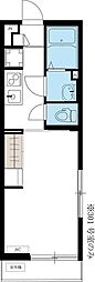 リブリ・つばき川崎 1Kの間取図画像