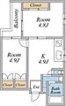 BelleViageMotosumiyoshi4階13.2万円