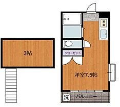 サバーブ香椎  ｜ 福岡県福岡市東区香椎2丁目（賃貸アパート1R・2階・17.10㎡） その2