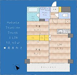 竹下駅 14.4万円