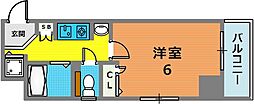 プレサンス神戸裁判所前 1Kの間取図画像