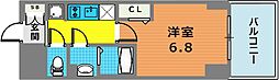 プレサンス神戸セレスティア 1Kの間取図画像