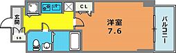 S・RESIDENCE神戸磯上通 1Kの間取図画像