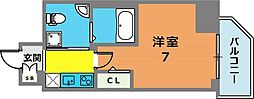 セレニテ神戸元町クレア 1Kの間取図画像