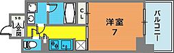 アーバネックスみなと元町 1Kの間取図画像