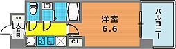セレニテ神戸西アリエ 1Kの間取図画像