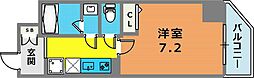 ル・パルトネール三宮東 1Kの間取図画像
