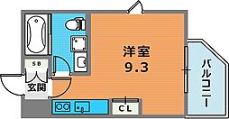 サンビルダープラスパークサイド六甲 ワンルームの間取図画像
