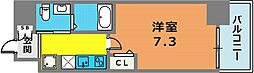 SERENiTE神戸元町 1Kの間取図画像