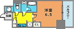 S-RESIDENCE神戸元町 1Kの間取図画像