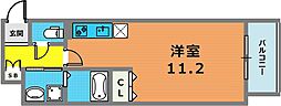 SDGlanz新神戸 ワンルームの間取図画像