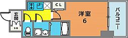 エスリードレジデンス神戸兵庫駅前 1Kの間取図画像