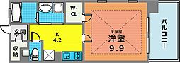 アーバンヴィレッジ兵庫エスタシオン 2Kの間取図画像