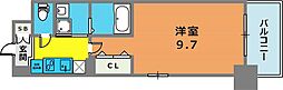 アドバンス三宮3リンクス 1Kの間取図画像