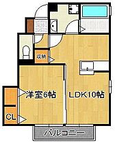 プラージュ上富野  ｜ 福岡県北九州市小倉北区上富野3丁目（賃貸アパート1LDK・1階・40.33㎡） その2