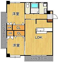 シグナス  ｜ 福岡県北九州市小倉北区中津口1丁目（賃貸マンション2LDK・12階・56.52㎡） その2