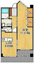 ピュアライフ砂津ビル  ｜ 福岡県北九州市小倉北区砂津2丁目（賃貸マンション1LDK・2階・50.62㎡） その2