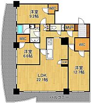 福岡県北九州市小倉北区馬借1丁目（賃貸マンション3LDK・27階・118.38㎡） その2