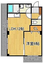 シェーネルボーネン 1LDKの間取図画像