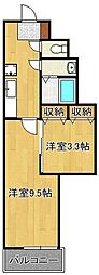 堺町センタービル 1LDKの間取図画像