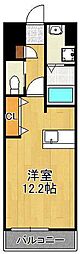 テイアイビル8 ワンルームの間取図画像