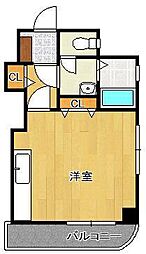 ファミリーハウス勝山 1Kの間取図画像