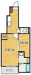 フレッシュリーA 1SKの間取図画像