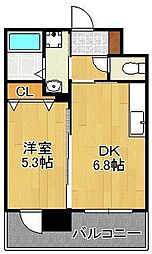 FeLt127 1DKの間取図画像