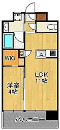 ベレッツァ門司 1LDKの間取図画像