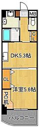 S-FORT小倉 1DKの間取図画像