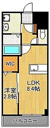 レジェンド紺屋町II 1LDKの間取図画像