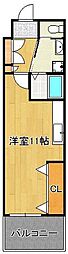 CPタワー ワンルームの間取図画像