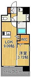 SOLUNA旦過 1LDKの間取図画像