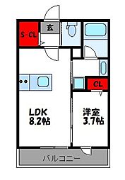 間取図画像 1LDK