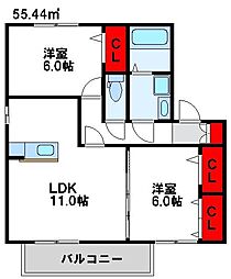 シャルムの杜 2階/-