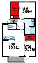 JR鹿児島本線 古賀駅 バス13分 谷山下車 徒歩4分 1階/-