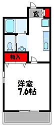 BBS古賀駅前 1Kの間取図画像