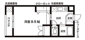 アーク習志野台 105 ｜ 千葉県船橋市習志野台６丁目19-10（賃貸アパート1K・1階・26.07㎡） その2