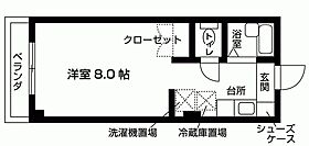 カレッジハイツ市川 103 ｜ 千葉県市川市新田４丁目11-3（賃貸マンション1R・1階・23.50㎡） その2