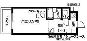 清瀬松山学生マンションアトムス 101 ｜ 東京都清瀬市松山３丁目1-10（賃貸マンション1R・1階・20.62㎡） その2