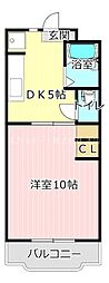 マンションアトラス1 1DKの間取図画像