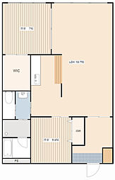 パリタ2 2LDKの間取図画像